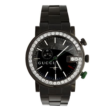 men gucci watches|men's gucci watch diamond bezel.